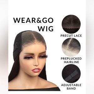 GLUELESS PREPLUCKED HUMAN HAIR WIG